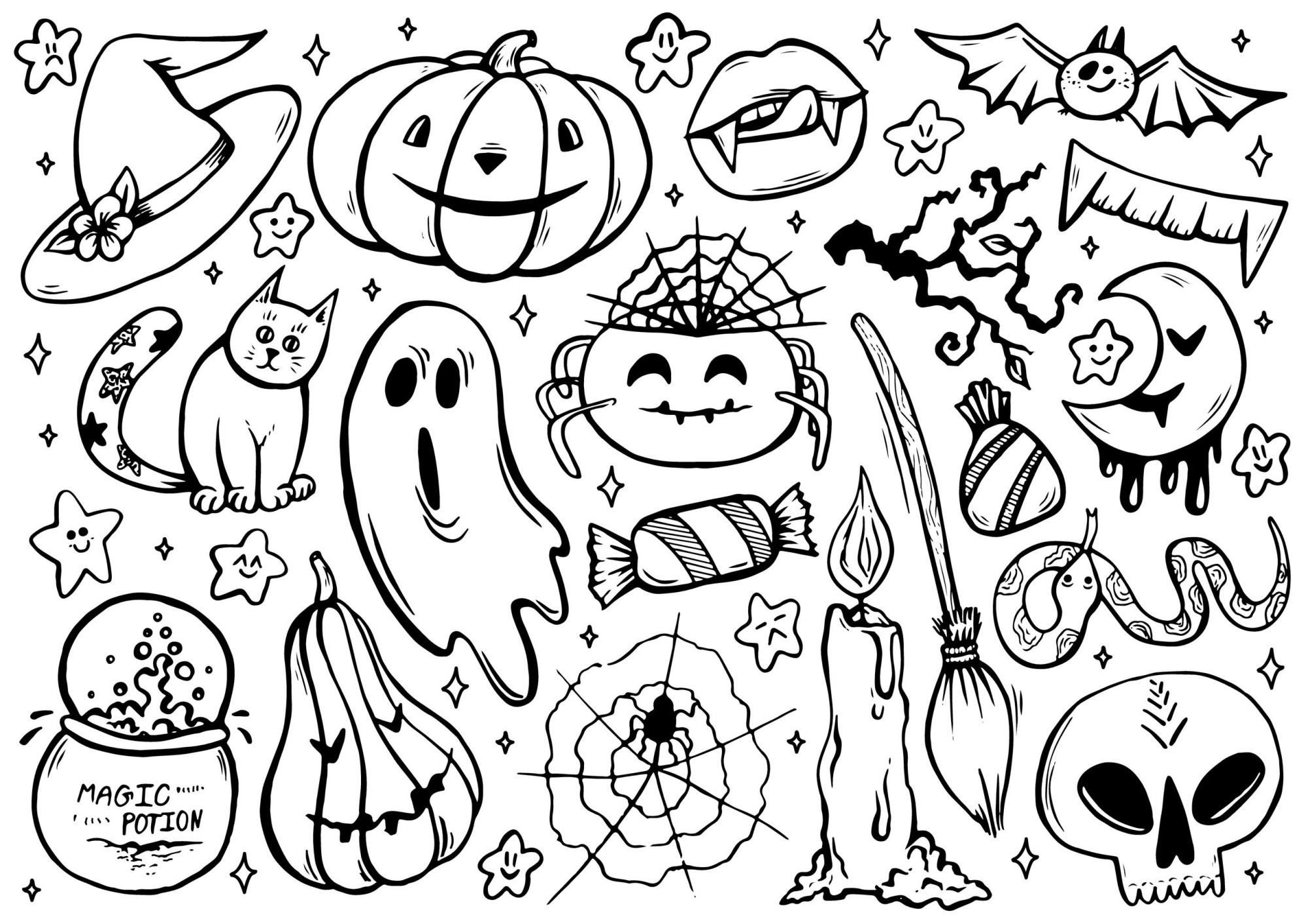 Fun And Free Halloween Printable Coloring Sheets To Set The Spooky Mood ...